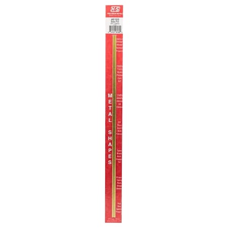 K&S Precision Metals K&S 0.072 in. D X 12 in. L Brass Rod 3 pk 8169